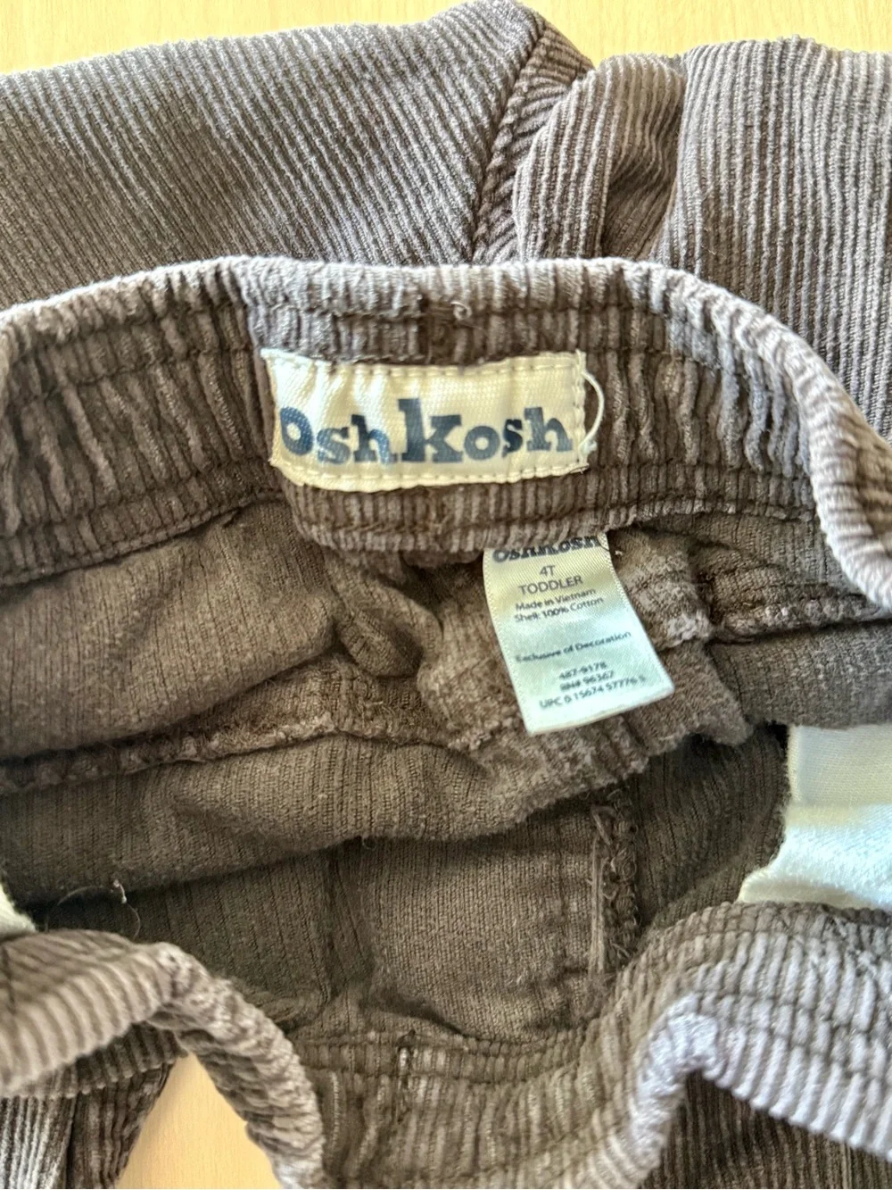 OshKosh B'gosh Dark Charcoal Corduroy Cargo Pants